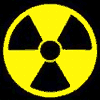 Signal warning of radiactivity